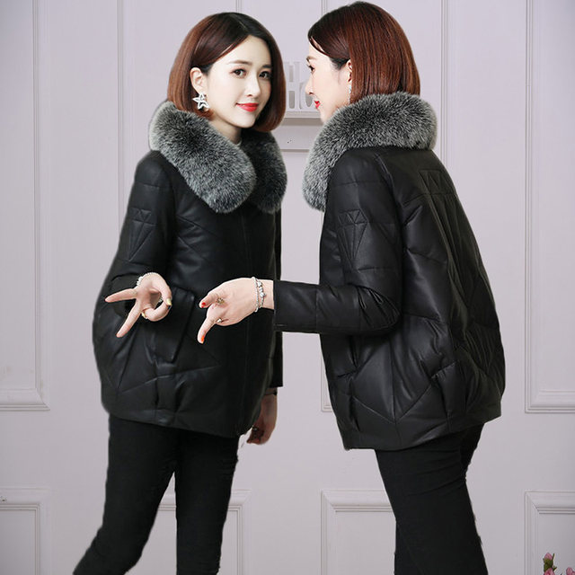 Winter Women's Coat with Imitation Fox Fur Haining Mid-length Fur Coat main image 0