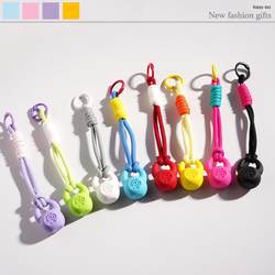 New rope kettlebell pendant fitness keychain sports accessories backpack pendant couple creative gift jewelry