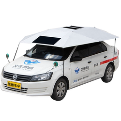 Fully automatic intelligent remote control sun protection and heat insulation folding carport