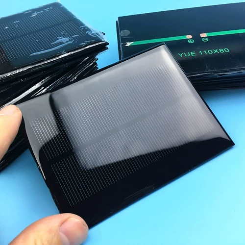 Батарея на солнечной энергии, монокристалл, 110×80мм, 1W, 5v