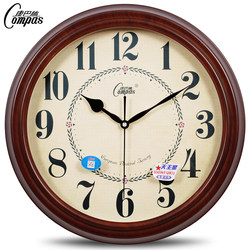Kangbas European-Style Silent Retro Wall Clock Living Room Bedroom Clock Modern Clock Wall Watch Quartz Clock Table Clock