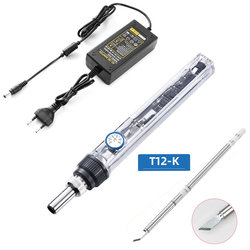  DIY T12 75W Soldering Station Electric Soldering Iron Dc12-24V Direct Current Power Supply Fast Heating Constant Temperature Chromium Iron Kit