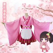 Kimetsu không Yaiba cos phù hợp với Lihua Luochanahu người giúp việc trang phục kimono phù hợp với cosplay vai trò chơi tại chỗ