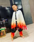 Trẻ em Kimetsu không Yaiba cos phù hợp với Kamado Tanjiro Yadouzi Bướm Ninja Yiyong Yong Kanaihu cosplay kimetsu no yaiba tanjiro cosplay Cosplay Demon Slayer