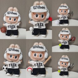 Labubu badminton tennis basketball uniform suit clothes hat first, second and third generation labubu baby clothes sportswear