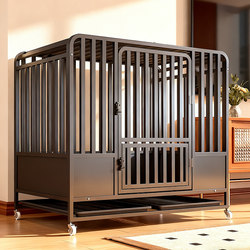 Dog Cage for Medium-Sized and Large Dogs with Toilet, Indoor Special-Purpose Dog House for Border Collies, New Dog Kennel, Pet Cage, Dog Cage
