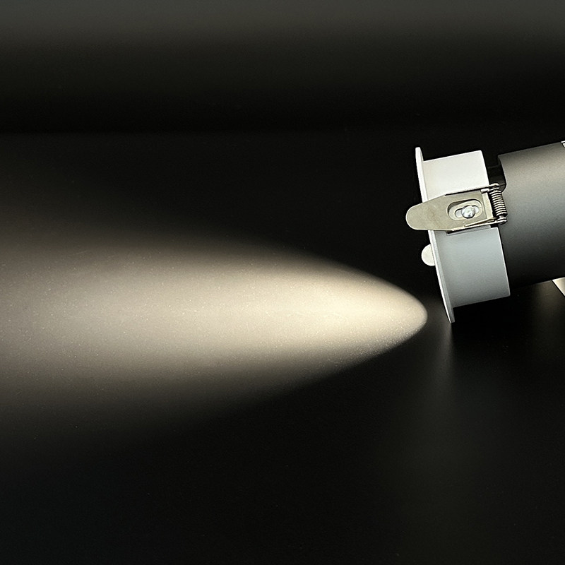 주 조명 조명 스포트라이트가 없는 가정용 거실 배경 벽 언덕을 위한 전체 스펙트럼 임베디드 눈부심 방지 LED 통 -