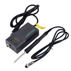 Elike Esi-910 Electric Soldering Iron with Adjustable Temperature, 75W High Power, Mini Portable Digital Display Constant Temperature Soldering Station Soldering Iron