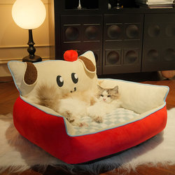 Cat Nest, Winter Warm Semi-Enclosed Cat Sofa, Cat Bed, Cat Sleeping Nest Mat, Dog Nest, Thickened Safe Pet Nest
