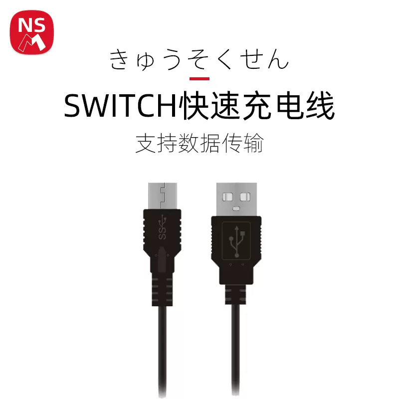 Nsm快充任天堂switch数据线type C口pro手柄usb充电线ns车充oled Taobao