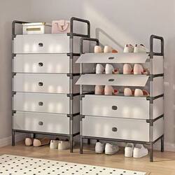 Ousitin Dust-Proof Shoe Rack Is Sturdy and Durable, Thickened Dormitory Storage Shoe Cabinet, Household Large-Capacity Multi-Layer Shoe Rack