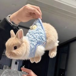 Rabbit Clothes Autumn and Winter Warm Small Vest Rabbit Home Clothes Dwarf Rabbit Angora Rabbit Kitten Puppy Clothes