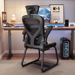 Bow-Shaped Computer Chair with Backrest, Comfortable for Long Sitting, Home Office Chair, Ergonomic Gaming Chair for College Dormitories