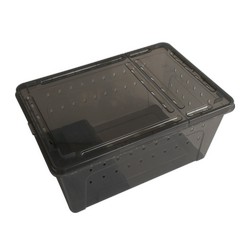 Hamster cage transparent with breathable holes, golden silk bear hedgehog honey bag, plastic cage, pet breeding box, take-out cage