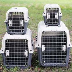 Best-selling national standard pet air box for dogs, small and medium-sized dogs, out-of-door checked air box, car-mounted, detachable, cat to go out