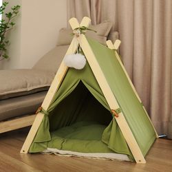 Best selling Yueshang pet tent kennel for all seasons cat delivery room closed pine winter warm cat tent cat