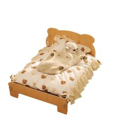 Hot Selling Pet Bed Cat Bed Cat Nest Cat Puppy Sleeping Wooden Bed Bedding Set Dog Cat Kennel Four Seasons Pass