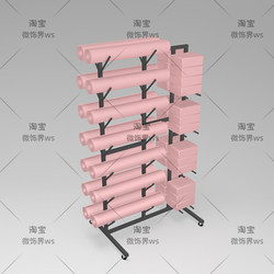 Yoga Mat Storage Rack, Yoga Studio Gym Display Rack, Storage and Organization Rack for Yoga Blocks, Display Shelf