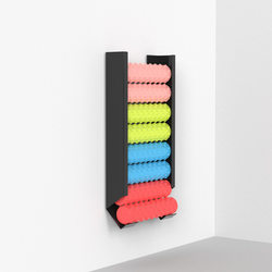 Yoga Mat Wall Foam Roller Storage Rack Wall-Mounted Foam Roller Home Organizer Rack Fitness Equipment Multi-Layer