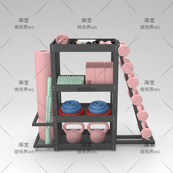 Dumbbell Rack, Sports and Fitness Equipment Storage Rack, Home Basketball Rack, Kettlebell, Yoga Mat Storage Rack