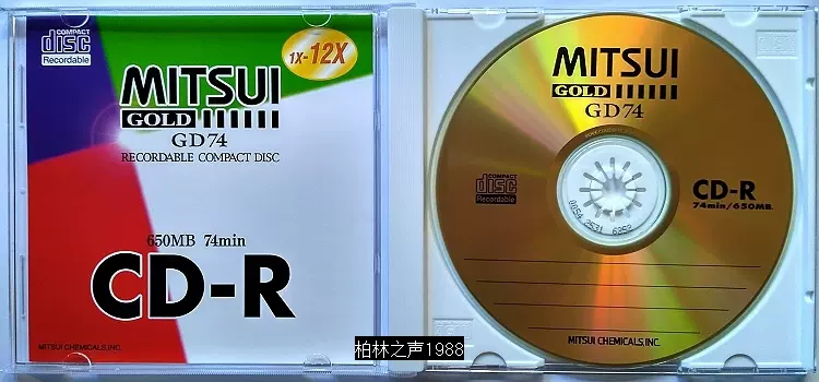 日產絕版早期三井Mitsui GOLD GD74金盤低速(1X-12X)CD-R空白盤-Taobao