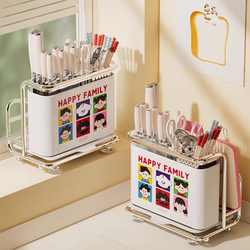 2025 New Kitchen Knife Rack Storage Rack Multi-Functional Wall-Mounted Knife Holder Cutting Board Integrated Knife Storage Rack