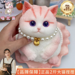 New Year's Gift Cat Squishy Toy for Girls, Best Friends, Niche, High-End, Stress-Relieving, Healing, Birthday Gift Ornament