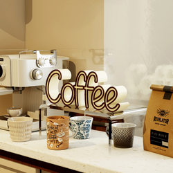 Decorative Ornaments 2026 Letter Coffee Table Decoration Creative Artistic Decorations Niche Minimalist Desktop Decor