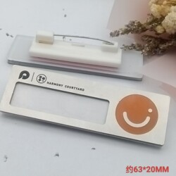 Poly Company Metal Badges, Employee Work Badges, Name Tags, Logo Shop Emblems, Durable Name Tags