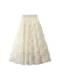 Chaoxian Heavy Industry Lace Mesh Puffed Skirt Slim Umbrella Skirt Large Slim Cake Gauze Skirt Mid-Long Skirt 1393 Solid Color