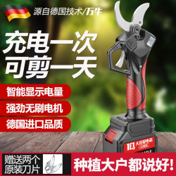 German Wan Niu Electric Pruning Shears, Rechargeable Pruning Shears for Fruit Trees, Garden-Specific Lithium Battery Branch Pruners, Electric Pruners