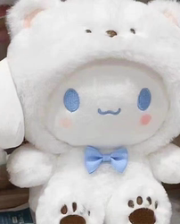 New Cute Plush Toy That Transforms into a White Bear Dog, a Valentine's Day Gift for Your Girlfriend