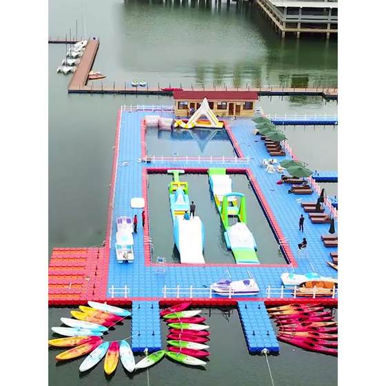 
Floating water platform breeding surfing plastic float scenic spot floating box berth floating kayak sea pier