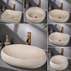 Countertop Basin Wash Basin Ceramic Art Retro Wash Basin Home Bathroom Wash Basin Outdoor European Style