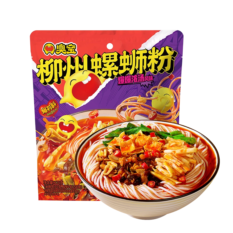 臭宝爆爆浓汤柳州螺蛳粉欢享版速食袋装