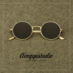 Retro Round Sunglasses for Men, Polarized Sunglasses for Driving, Sunglasses for Women, Anti-Uv, High-End, Handsome and Trendy