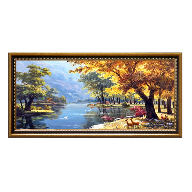 纯手绘油絵応接間の装飾画玄関通路古典花卉壁の絵 纯手绘油絵応接間の装飾画玄関通路古典花卉壁の絵