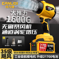 High-Power Industrial-Grade Brushless Violent Turbo Fan Powerful Blower Lithium Battery Blower Leaf Blower Snow Blower