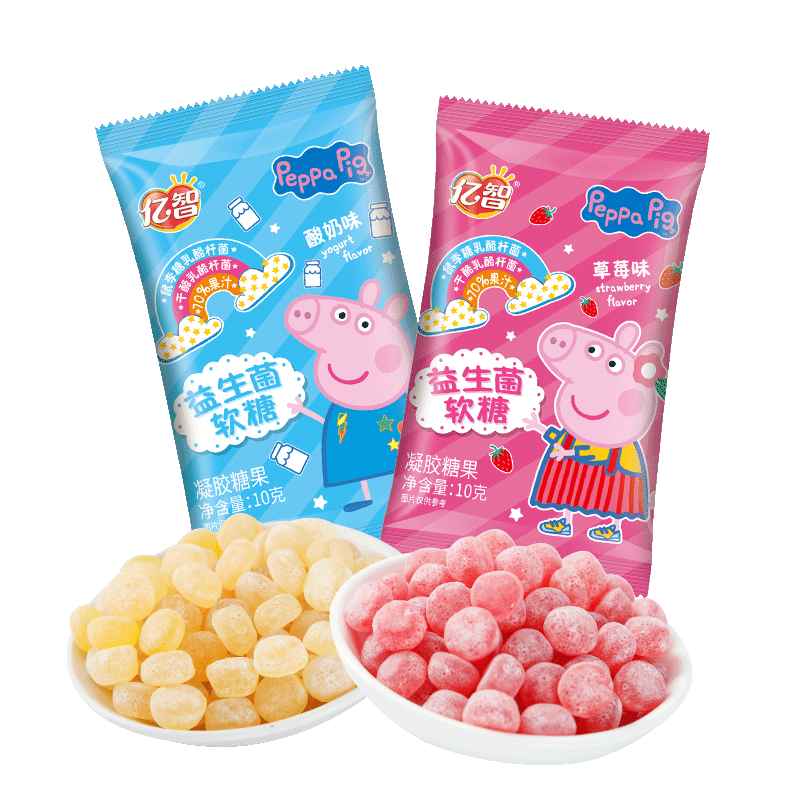 
Yizhi Peppa Pig Probiotic Gummies Bulk Wedding Candy Wholesale Kindergarten Children's Sharing Snacks Wholesale