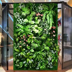 Simulated Plant Wall, Three-Dimensional Green Plant Wall, Artificial Flower Landscaping, Artificial Background Wall, Landscape Combination, Interior Decoration