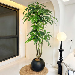 Simulated Green Plants, High-End Light Luxury Money Tree, Indoor Living Room Decoration Ornaments, Fake Potted Plants, Landscaping, Fake Flowers, Artificial Plants