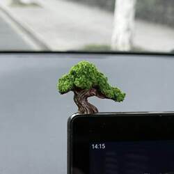 【I Put Spring in My Car】2026 New Car Ornaments Micro-Landscape Car Dashboard Decoration