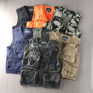 
Customized in Europe and the United States, with large size! Foreign trade tail goods for men outdoor mountaineering and fishing vests for workwear and multi-pocket vests