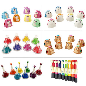 
Music shell clock mouse colorful clock Orf children's eight-tone ring ring music enlightenment teaching percussion instrument