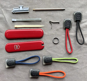 
58mm Swiss Army Knife 0.6385 Little Championship Original Genuine Patch Cover Case Toothpick Tweezers Roundpoint Pen