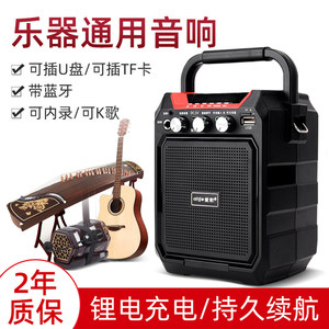 Erhu megaphone Bluetooth speaker Guzheng Pipa performance special audio guitar outdoor charging portable speaker

