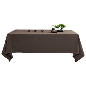 Chinese imitation cotton and linen tablecloth rectangular thick linen dining table coffee table cloth light luxury high-end fabric customization