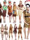 Savage clothing primitive African savage Indian clothes men and women leopard -top indigenous hunter performance clothing