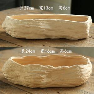 Ultra -blasting handmade rough pottery pot large -caliber ceramic succulent pot large flower pot large flower pot pot flower pot flower pot polysmal pot