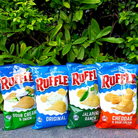 Ruffles Potato Chips Corn Flakes Snack Pack